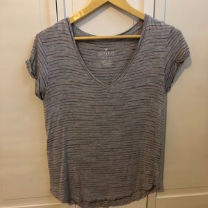 Gray American Eagle Soft and Sexy V Neck